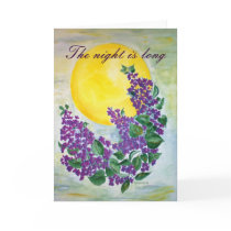 Poem Card Lilacs in Sun