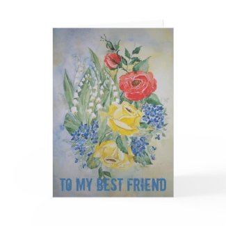 Poem Card Lillies of the valley in good company card