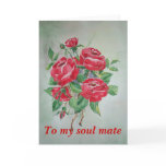 Poem Card Red Roses