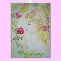 Poem Card Stop and smell the Roses