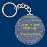 Poem in Your Pocket Day Keychain keychains