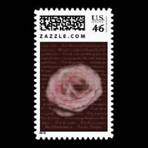 Poem "My name is love" Floral Poety Stamp