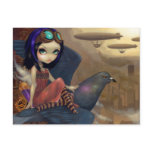 "Poe's Flight" Postcard