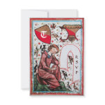 POET IN THE GARDEN OF BIRDS MONOGRAM rsvp Personalized Announcements