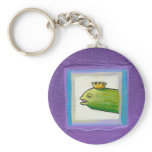 Poet pickle? eel? king? attitude fun painting art keychain