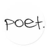 Poet stickers