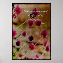 Poetic Pink Floral Posters