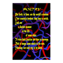 Poetry (acrostic poem) posters
