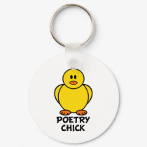 Poetry Chick keychains by chicktshirts8 Poetry Chick keychains