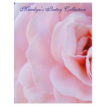 Poetry Collection Paper Pink Rose Flower Spiral flyers