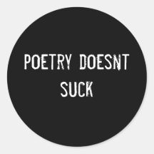 poetry doesnt suck sticker