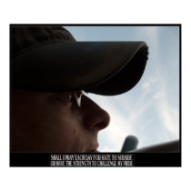 Poetry in Art - "Challenge my pride" print