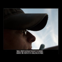 Poetry in Art - "Challenge my pride" print posters