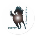 POETRY IN MOTION - HORSE DESIGN stickers