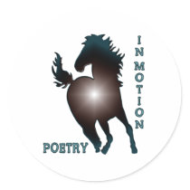 POETRY IN MOTION - HORSE DESIGN stickers by dgpaulart POETRY IN MOTION - HORSE DESIGN stickers