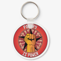 Poetry Is Power keychains by busybrain Poetry Is Power keychains