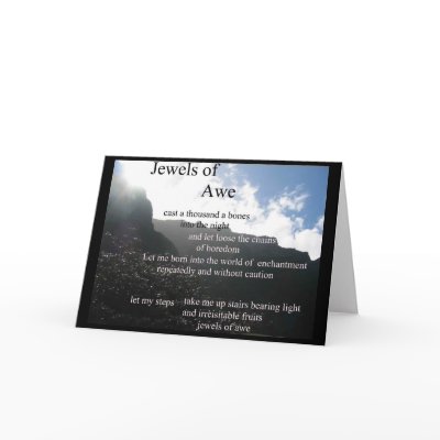 poetry - Jewels of Awe card by joacreations