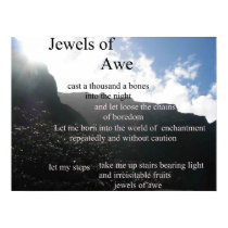 poetry - Jewels of Awe poster posters by joacreations poetry - Jewels of Awe poster posters