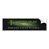Poetry Lives Sticker bumper stickers by 1verse Poetry Lives Sticker bumper stickers