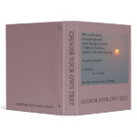Poetry - Rising Sun 3 Ring Binder