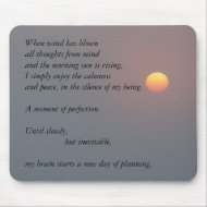 Poetry - Rising Sun mousepad