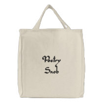 Poetry Snob Embroidered Bag embroidered bags by Stary_eyed_dancer23 Poetry Snob Embroidered Bag embroidered bags