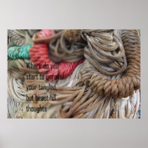Poetry - Tangled Thoughts Poster