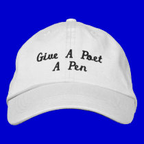 Poet's Pen Embroidered Hat embroidered hats