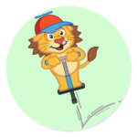 Here's a cute design for anyone who loves to jump around on a pogostick. This cute lion comes straight out of Africa to spread some smiles as he bounces around. How cute is this? Here are some great gifts for anyone who loves lions and pogosticking.