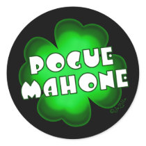 Pogue Mahone Shamrock stickers