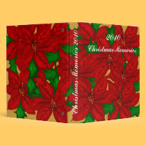 Poinsetta Avery Christmas Memories Album binders
