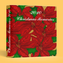 Poinsetta Avery Christmas Memories Album binders