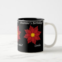 Poinsetta December's Mug-Customize