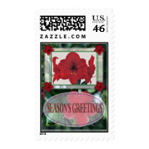 POINSETTA FRAME STAMP