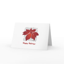 Poinsetta Greeting Card