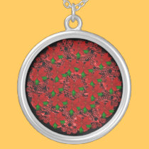 Poinsetta Medallion necklaces