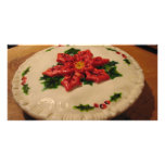 Poinsetta Pie I photo cards