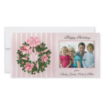 Poinsetta Wreath Photo Card photo cards by AJsGraphics Poinsetta Wreath Photo Card photo cards