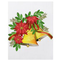 Poinsettas and bells flyers