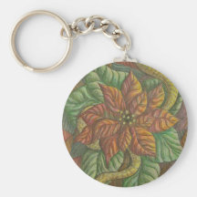 Poinsettia 2010 key chain