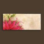 Poinsettia and Holly #10 Envelope envelopes
