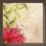 Poinsettia and Holly A2 Notecard Envelope envelopes