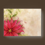 Poinsettia and Holly A6 Envelope envelopes