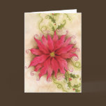 Poinsettia and Holly Card cards