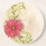 Poinsettia and Holly Coaster coasters
