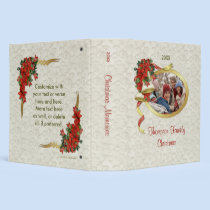 Poinsettia Bells Christmas binders