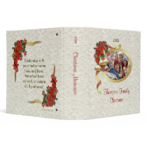 Poinsettia Bells Christmas binders