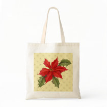 Poinsettia Christmas bags