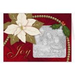 Poinsettia Christmas Card Template