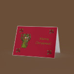 Poinsettia Christmas Faery Card cards